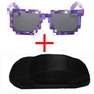 YBZ Vintage Square Novelty Mosaic Sun Glasses Unisex