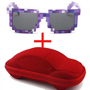 YBZ Vintage Square Novelty Mosaic Sun Glasses Unisex