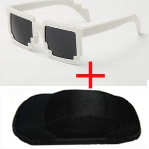 YBZ Vintage Square Novelty Mosaic Sun Glasses Unisex