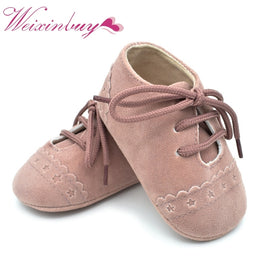 Brand Vintage Rubber Bottom Baby Shoes Non-Slip Newborn