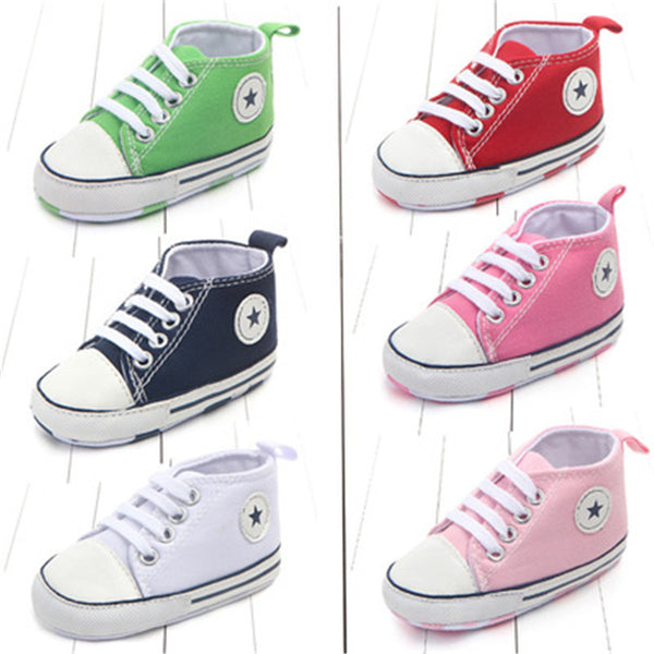 New Canvas Classic Sports Sneakers Newborn Baby Boys Girls Shoes