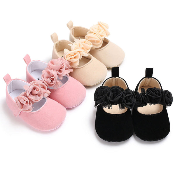 Lovely Floral Baby Newborn Toddler Girl Crib Shoes
