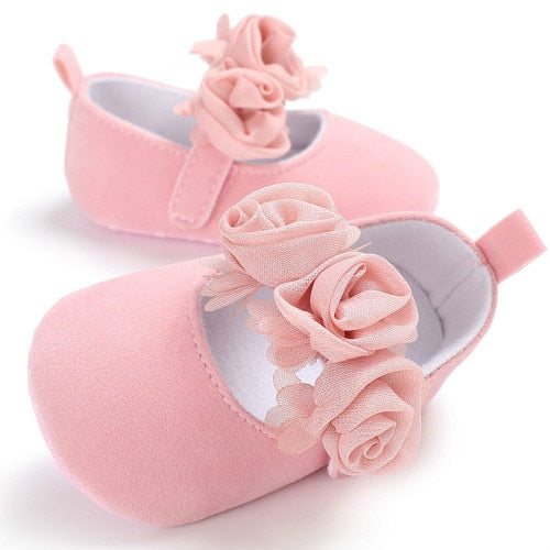 Lovely Floral Baby Newborn Toddler Girl Crib Shoes