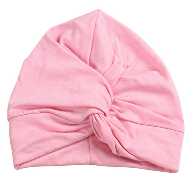 New Designed Cute Baby Hat Cotton Soft Turban Knot Girl Summer Hat Bohemian style Kids Newborn Cap