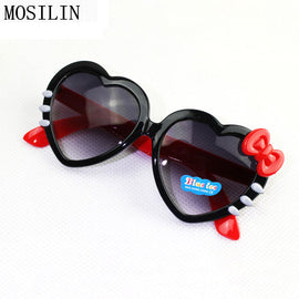 MOSILIN Sunglasses Kids Brand Designer Hello Kitty Fashion Flip Up Sunglasses