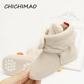 Unisex Baby Newborn Cozie Faux Fleece Bootie Winter Warm Infant Toddler Crib Shoes