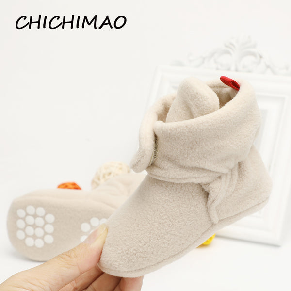 Unisex Baby Newborn Cozie Faux Fleece Bootie Winter Warm Infant Toddler Crib Shoes
