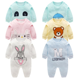 Newborn baby clothes 100% Cotton Long Sleeve Spring Autumn Baby Rompers Soft Infant Clothing toddler baby boy girl jumpsuits