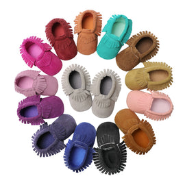Baby Moccasins PU Suede Leather Newborn Brand Baby Shoes