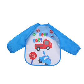 Cute Cartoon Animals Baby Bibs Waterproof Colorful Children Bib Full Sleeve Bibs Children Apron Long Sleeve Feeding Bibs