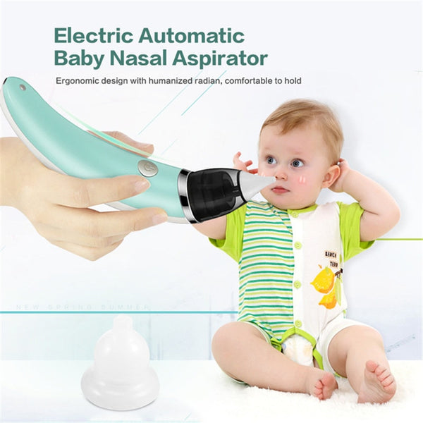 Baby Nasal Aspirator Electric Nose Cleaner Sniffling Equipment Detachable  5 level adjustable Nose Tips Oral Sucker