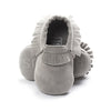 Newborn Baby Boy Girl PU Suede Moccasins Soft Shoes Fringe Soft Soled First Walker