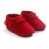 Newborn Baby Boy Girl PU Suede Moccasins Soft Shoes Fringe Soft Soled First Walker