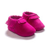 Newborn Baby Boy Girl PU Suede Moccasins Soft Shoes Fringe Soft Soled First Walker