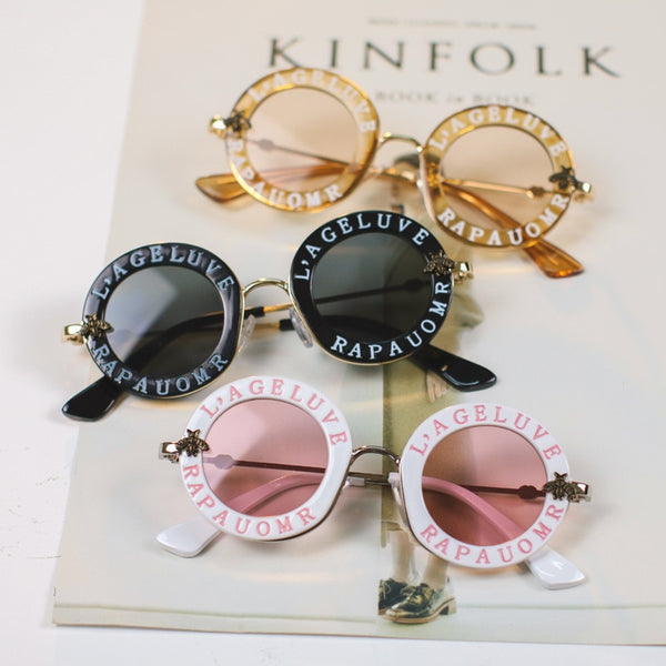 Steampunk Metal Bee Kids Sunglasses