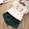 Kids Girls Clothing Sets SummeT-Shirt+Pant Dress 2Pcs