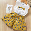 Kids Girls Clothing Sets SummeT-Shirt+Pant Dress 2Pcs