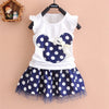 New T-shirt + skirt baby child suit 2 pieces fashion girls clothing
