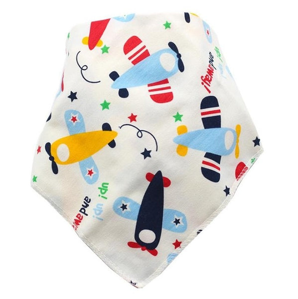 Baby Bibs Waterproof Triangle Cotton Cartoon Child Baberos Bandana Bibs Babador Dribble Bibs Newborn Slabber Absorbent Cloth